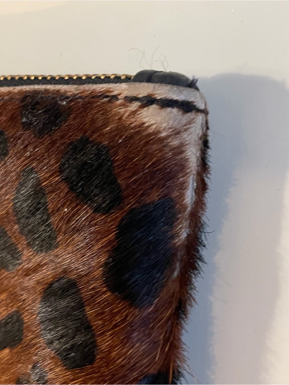 Clare V Leopard Haircalf Zip Pouch - Picture 4 of 12